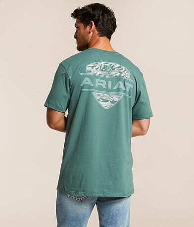 Ariat Simple Wood Grain T-Shirt front view