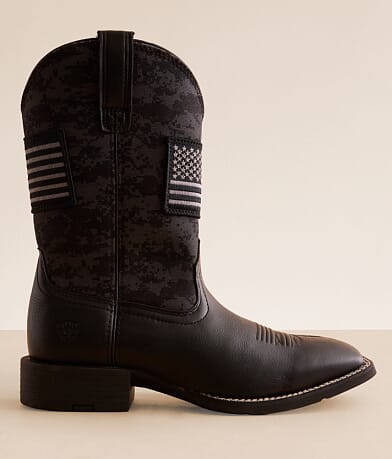 Ariat Sport Patriot Leather Cowboy Boot front view