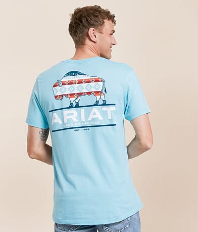 Ariat Bison Southwest Patriot T-Shirt front view