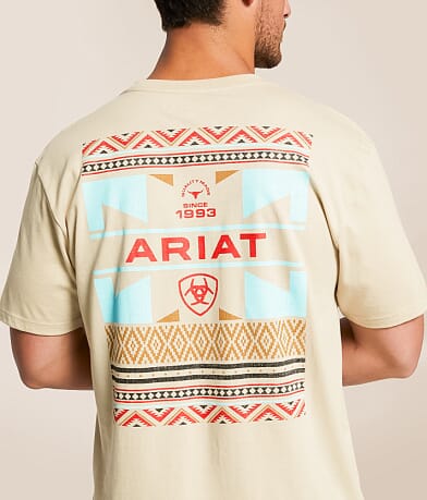 Ariat Blanket Allover Weaved T-Shirt back view