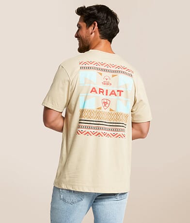 Ariat Blanket Allover Weaved T-Shirt front view