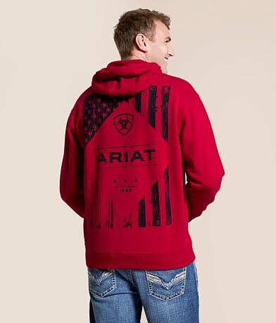 Ariat Diamond Flag Hooded Sweatshirt front view