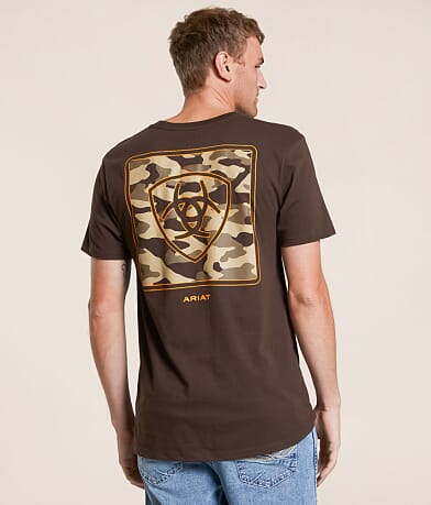 Ariat Camo Square Shield T-Shirt front view