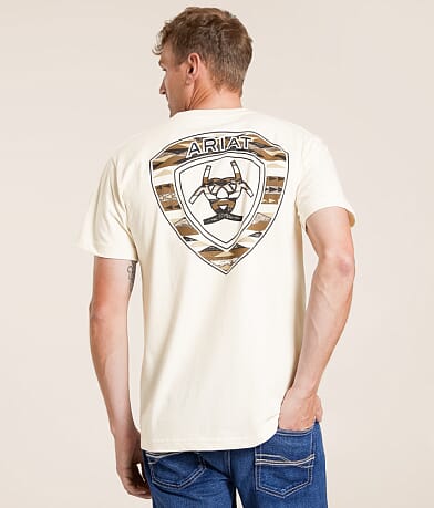 Ariat Chalk Blanket Shield T-Shirt front view