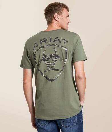 Ariat Deluxe Woodish Shield T-Shirt front view