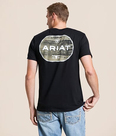 Ariat Wooden Barb Seal T-Shirt front view