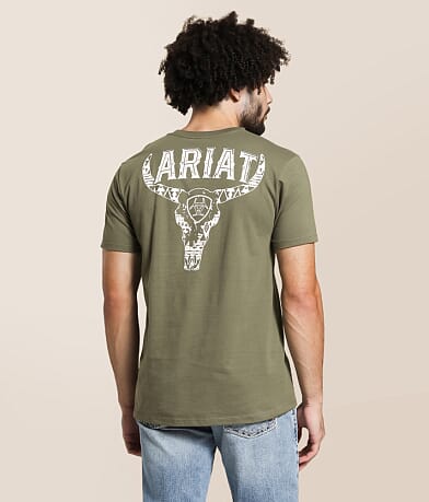 Ariat Concrete Longhorn T-Shirt front view