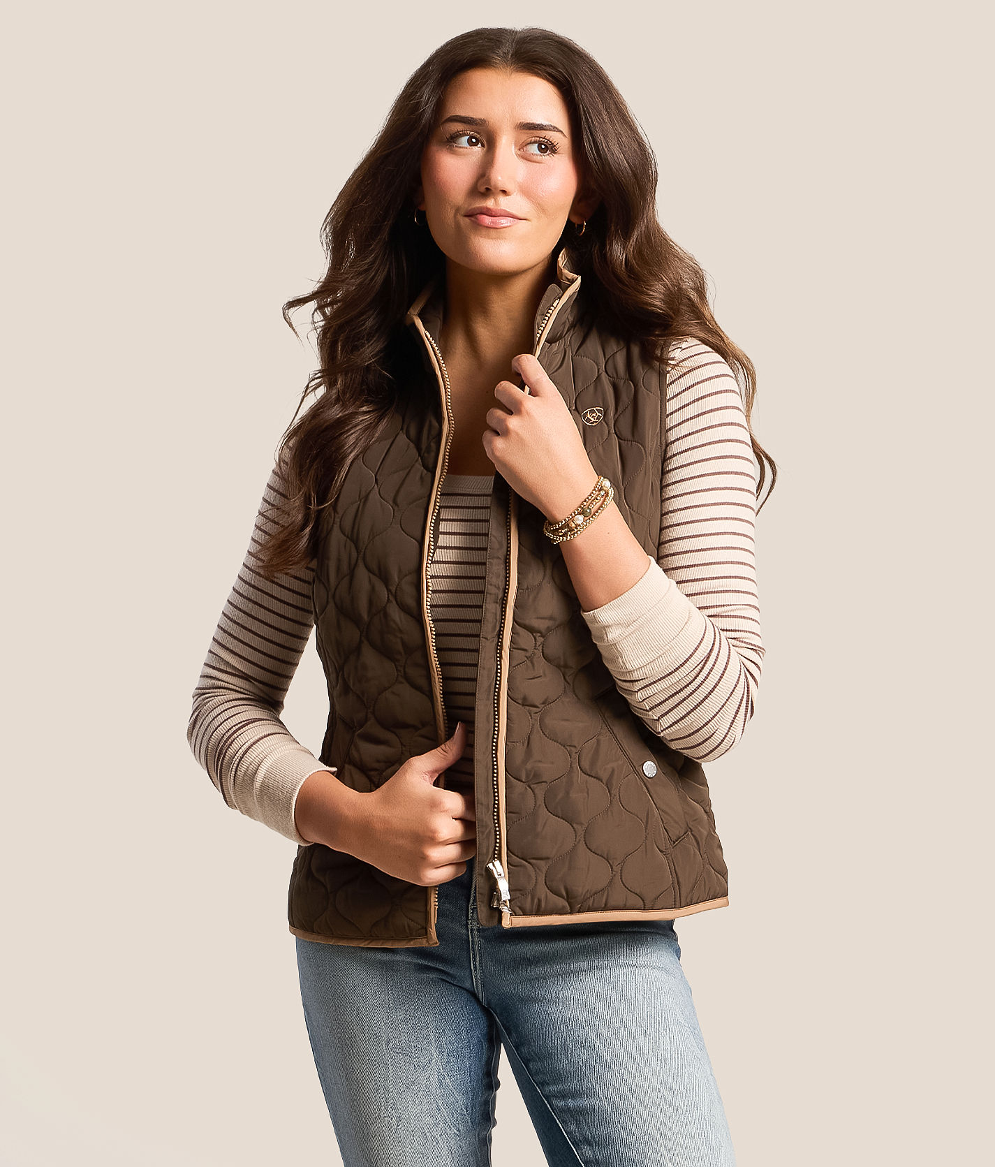 Ariat Ashley 2.0 Insulated Vest - Women's Coats & Jackets in Earth