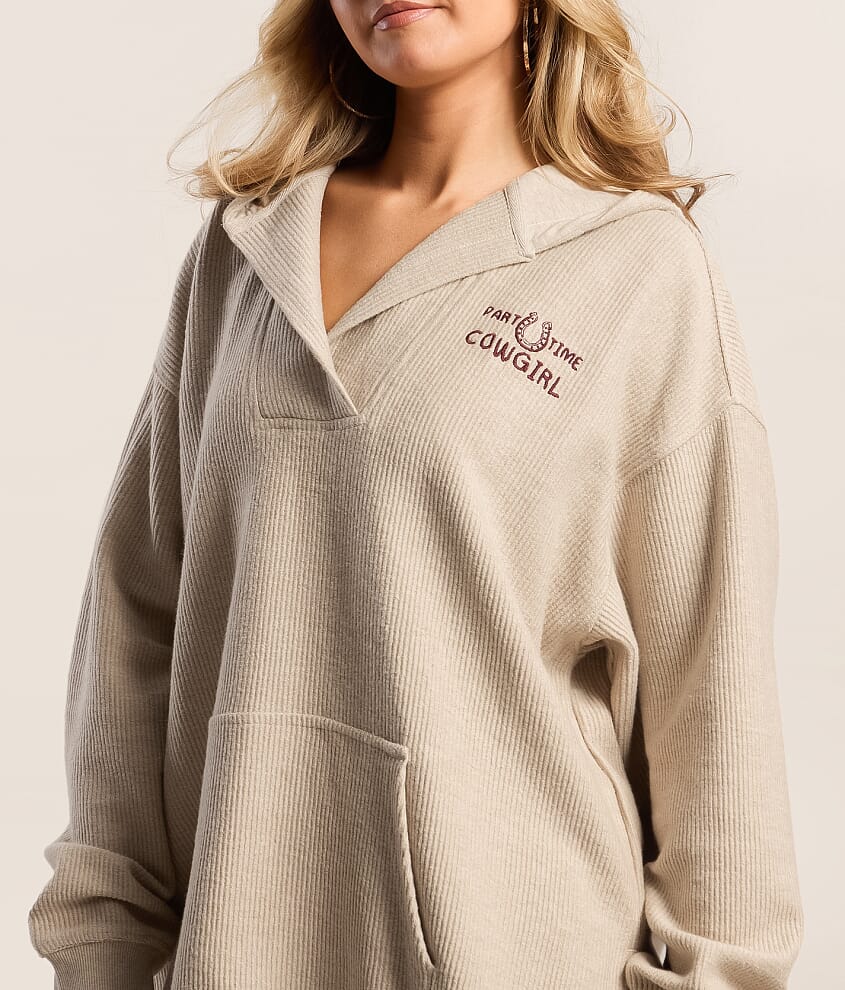 Part Time Cowgirl Oversized Hoodie