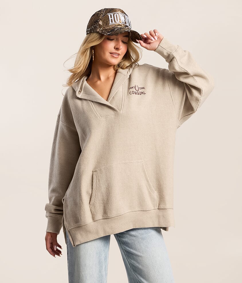 Part Time Cowgirl Oversized Hoodie