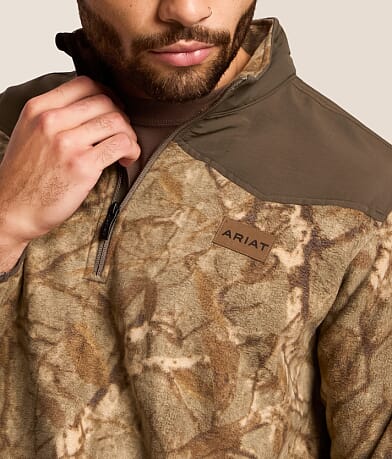 Basis Camo Quarter Zip Fleece Pullover thumbnail 3