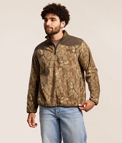 Basis Camo Quarter Zip Fleece Pullover