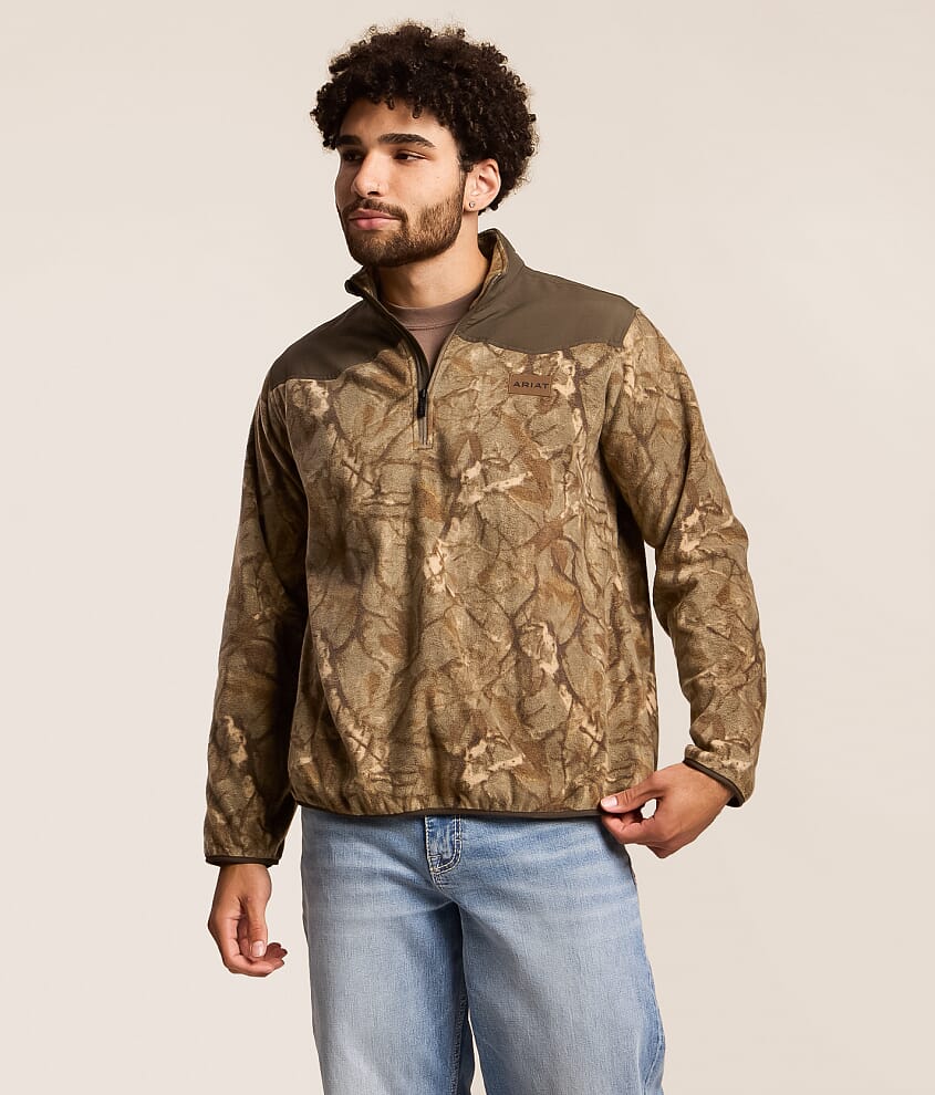 Basis Camo Quarter Zip Fleece Pullover