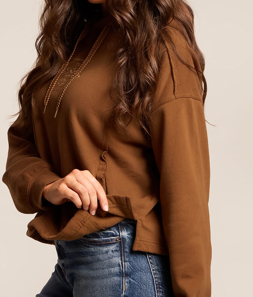 Embroidery Hooded Sweatshirt