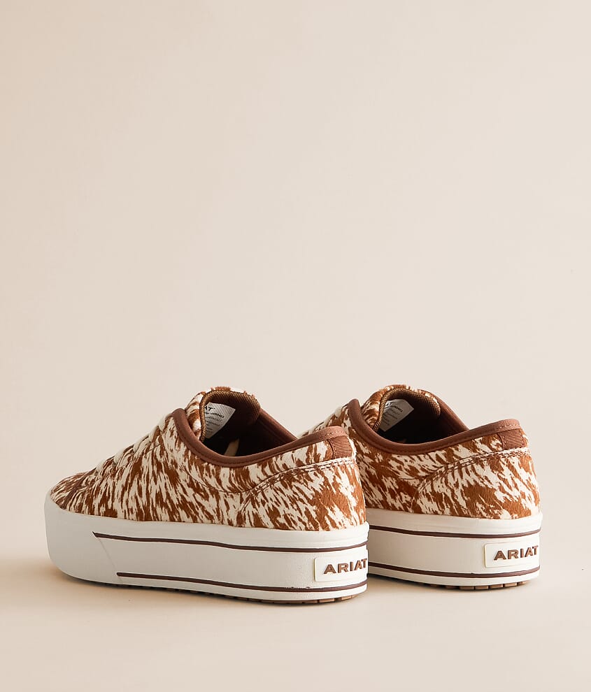 Skylar Cow Print Leather Sneaker