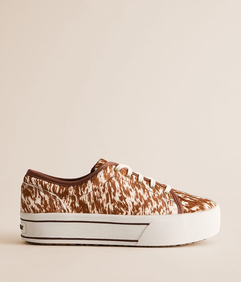 Skylar Cow Print Leather Sneaker