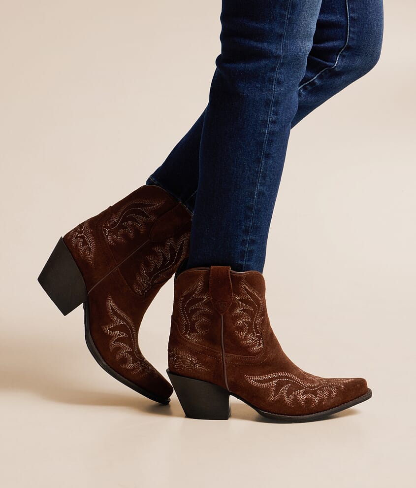 Chandler Leather Western Ankle Boot