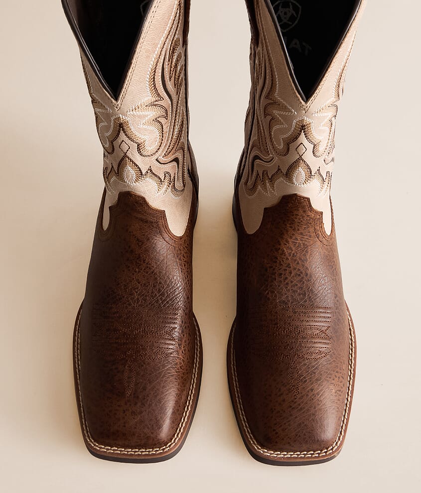 Conquer Wide Leather Cowboy Boot