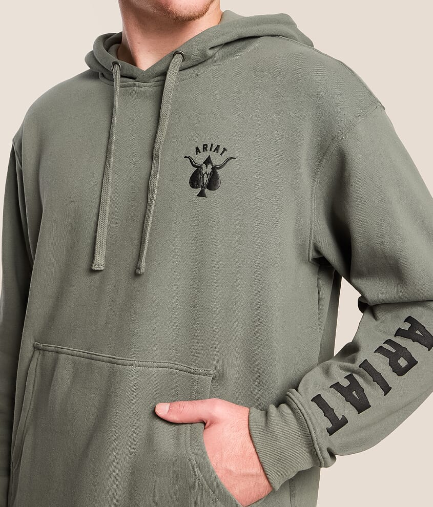 Face Card Skull Hooded Sweatshirt