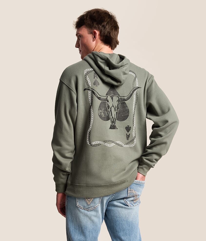 Face Card Skull Hooded Sweatshirt