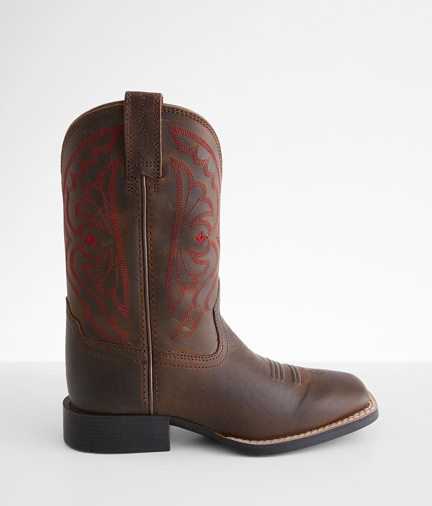 Boys - Ariat Quickdraw Leather Boot front view
