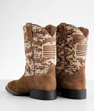 Boys - Patriot Leather Cowboy Boot thumbnail 4