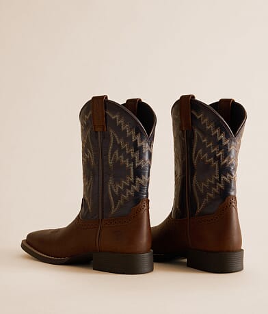 Boys - Tycoon Leather Cowboy Boot thumbnail 4