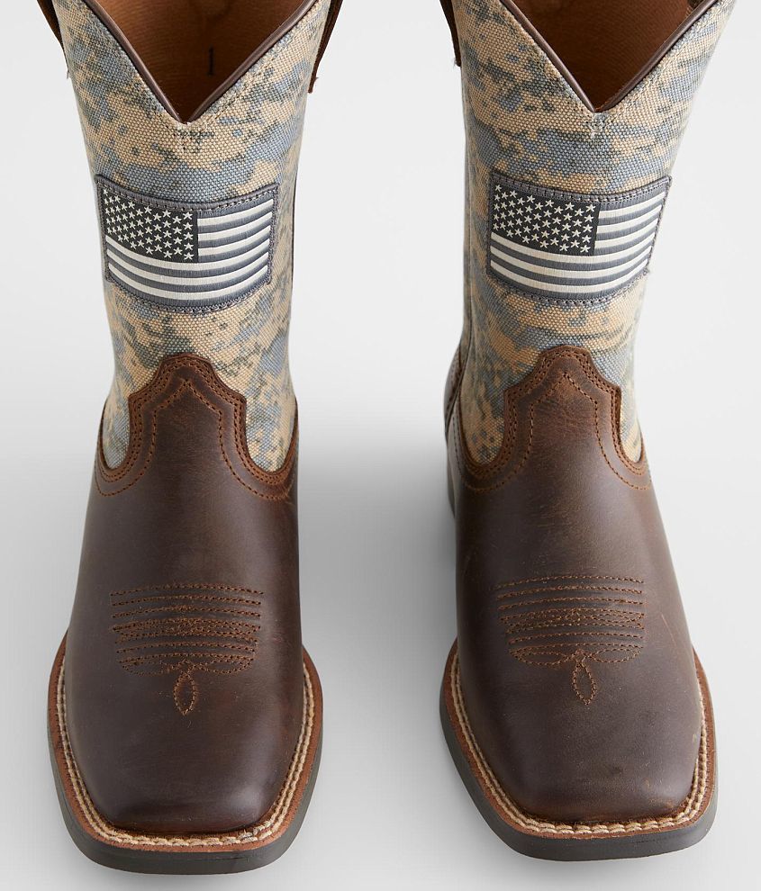Boys - Patriot Leather Cowboy Boot