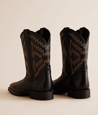 Boys - Tycoon Leather Cowboy Boot thumbnail 4