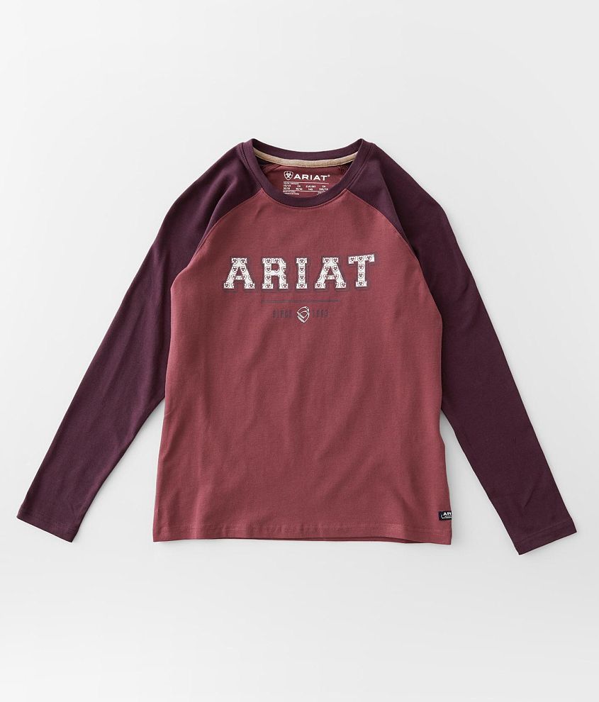 Girls - Ariat Varsity T-Shirt front view