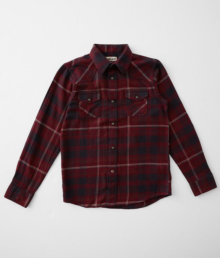 Boys - Ariat Heath Flannel Shirt front view