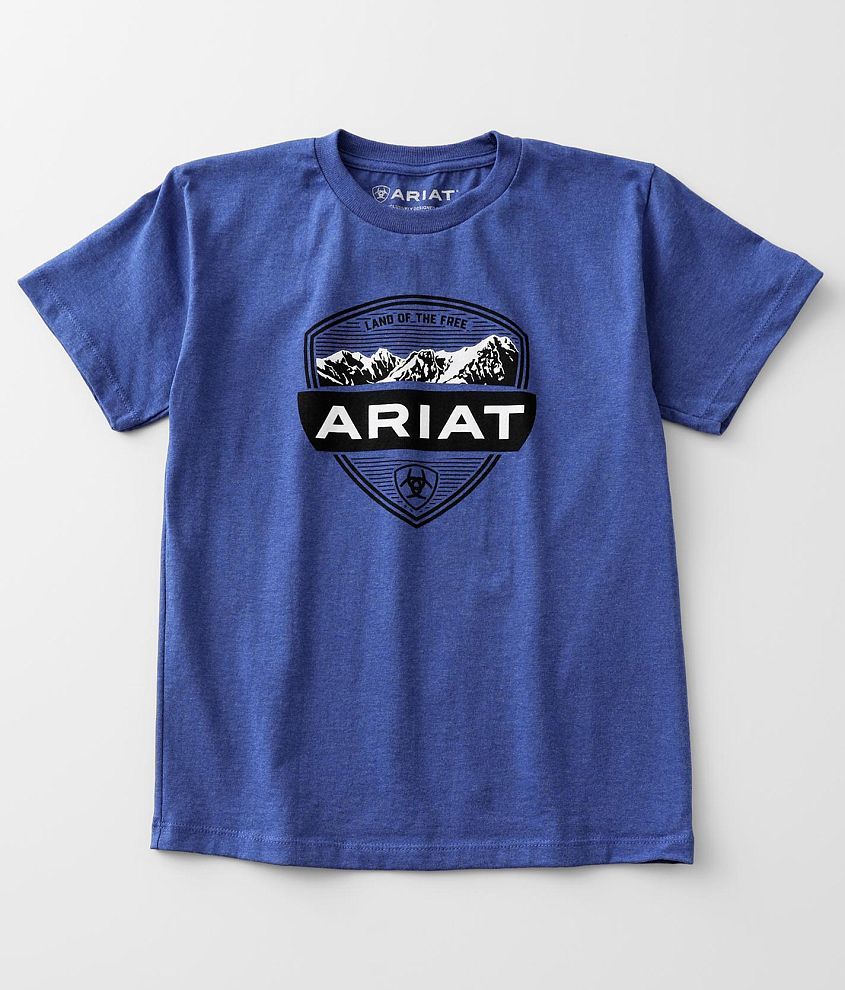 Boys - Ariat Outdoor Crest T-Shirt front view