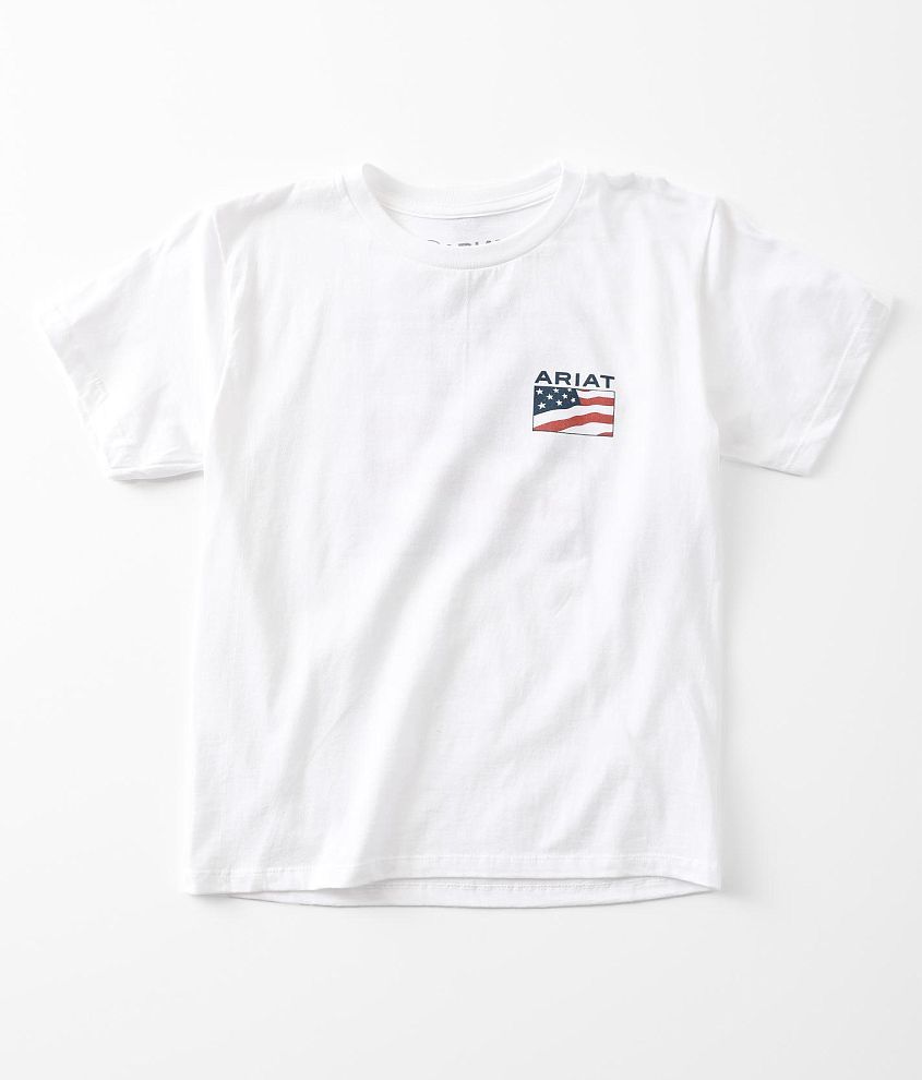 Boys - Ariat Flag Frame T-Shirt front view