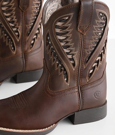Boys - Quick Draw Leather Cowboy Boot thumbnail 6