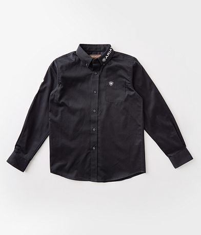 Ariat Boys - Team Logo Twill Shirt front view