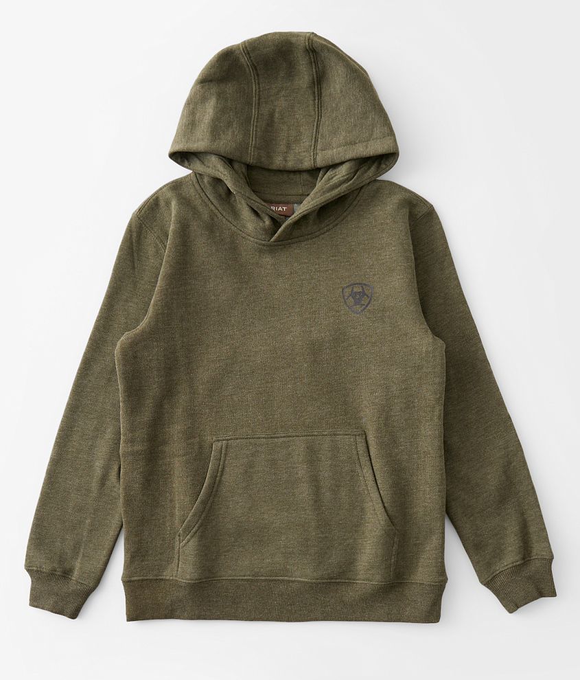 Boys - Ariat Faded Logo Hooded Sweatshirt front view
