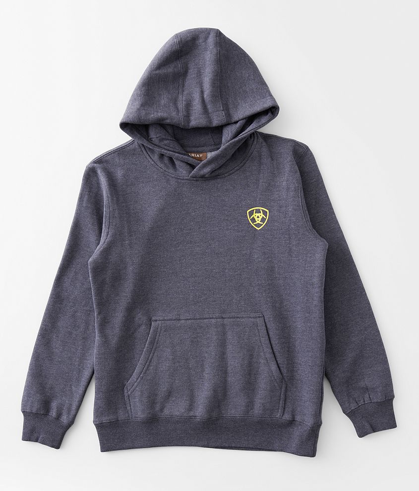 Boys - Ariat Gradient Badge Hooded Sweatshirt front view