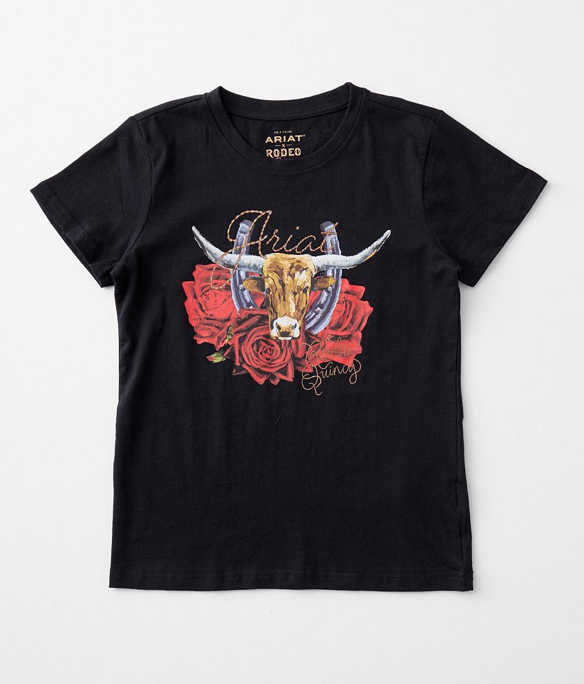 Girls - Ariat Steer Rodeo T-Shirt