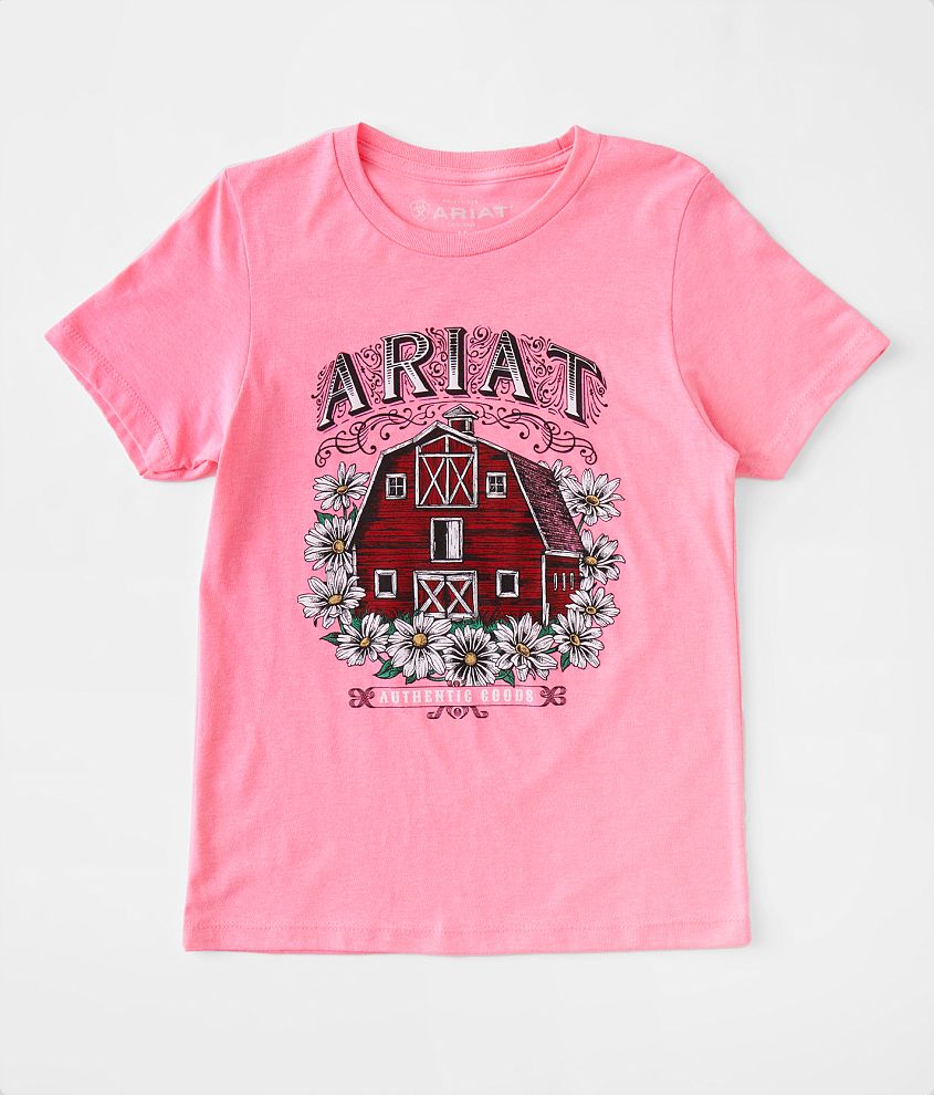 Girls - Ariat Floral Farm T-Shirt front view