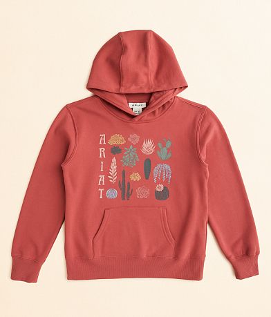 Ariat Girls - Southwest Hooded Sweatshirt front view