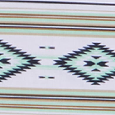 White Serape Print