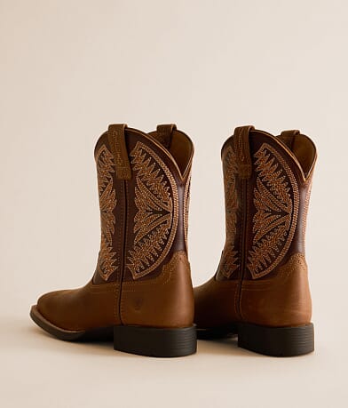 Boys - Ruidoso Leather Cowboy Boot thumbnail 4