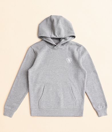 Ariat Boys - Liquid Stamp Flag Hooded Sweatshirt front view