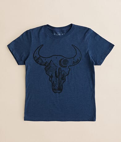 Ariat Girls - Bull Night Sky T-Shirt front view