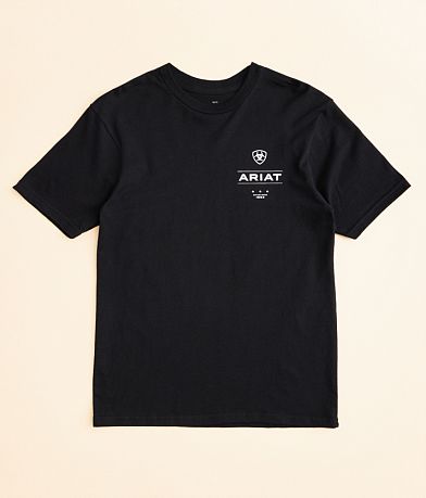 Ariat Boys - Wooden Diamond Flag T-Shirt front view