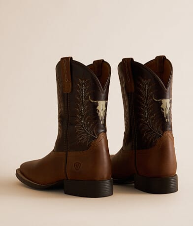 Boys - Stampede Leather Cowboy Boot thumbnail 4