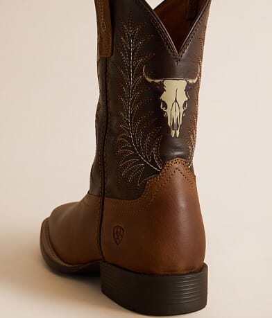 Boys - Stampede Leather Cowboy Boot thumbnail 6