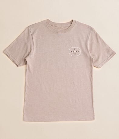 Ariat Boys - Wooden Barb Seal T-Shirt front view