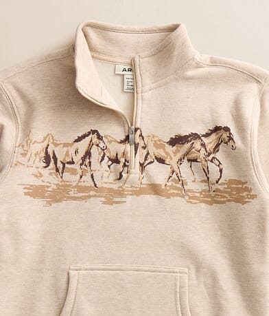 Girls - Horses Quarter Zip Pullover thumbnail 3