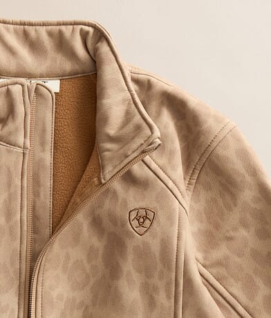 Girls - Faded Leopard Softshell Jacket thumbnail 3